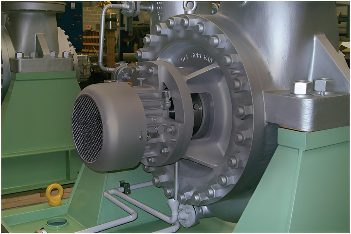 Close-up of heavy-duty mechanical equipment