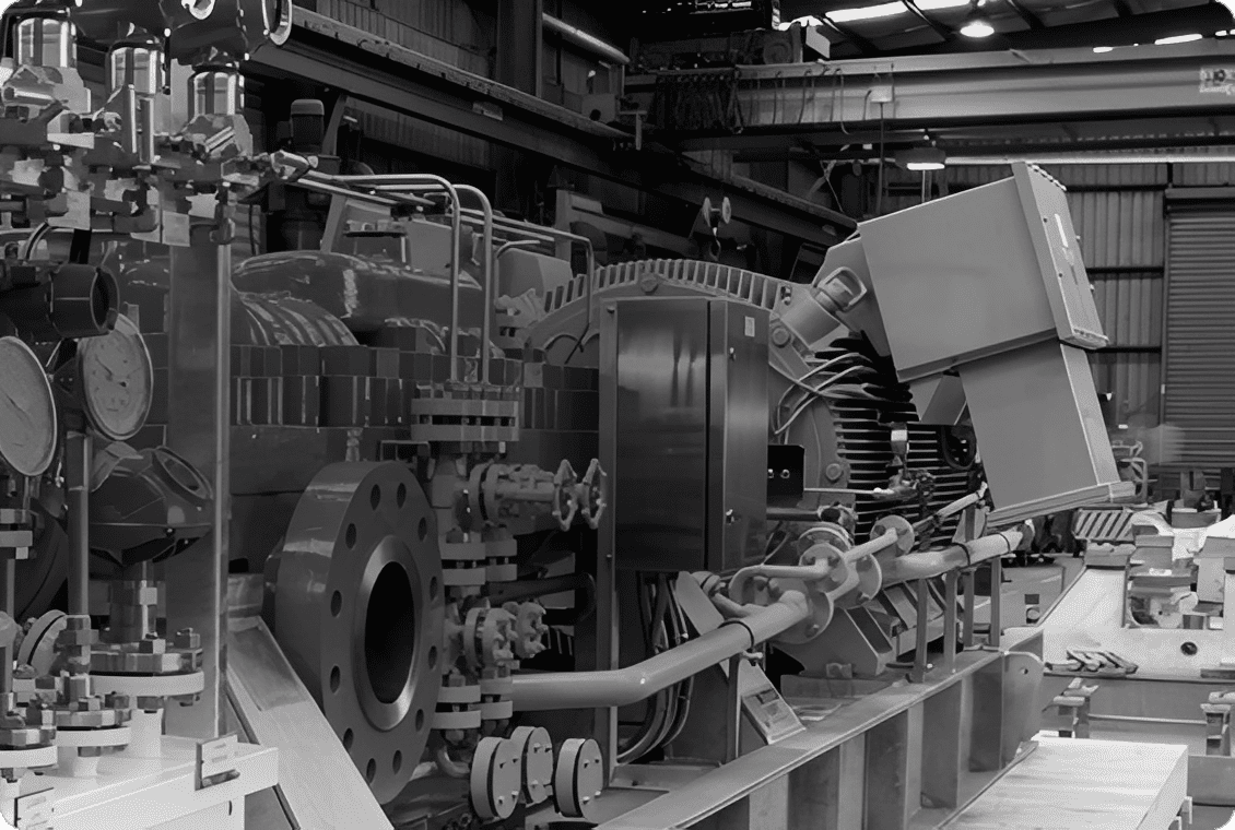 Industrial machinery in a factory setting