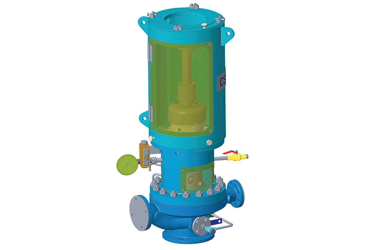 Industrial valve with transparent casing