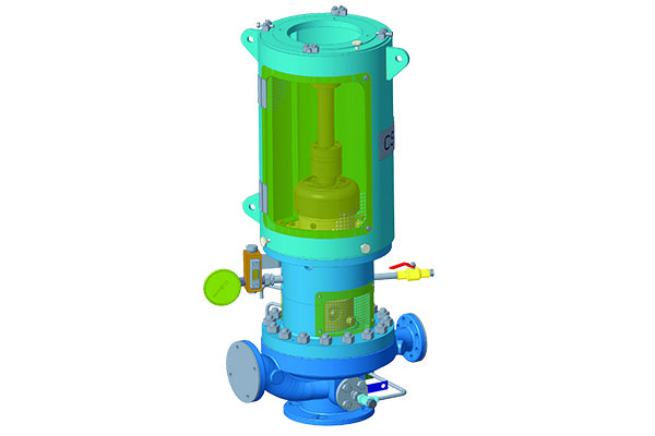 Vertical valve assembly with exposed internals